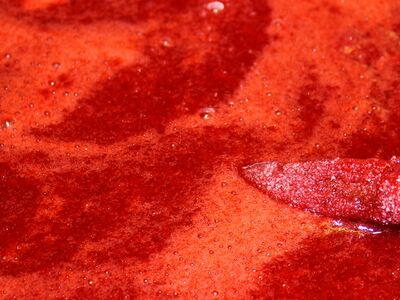 Dirndlmarmelade im Koch-Topf