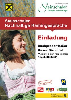 Flyer Nachhaltige Kamingespräche
