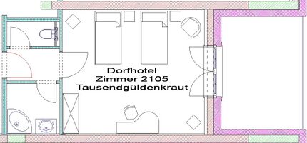 Plan Zimmer 2105 - Tausendgüldenkraut