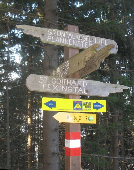 Wegweise Nähe Schwabeckkreuz