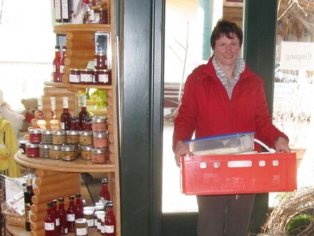 Lieferung Ziegenkäse