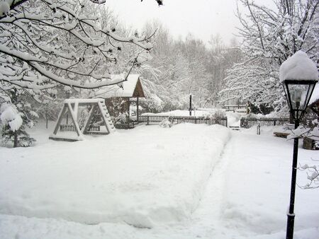 Winter im Nostalgiegarten