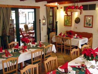 Wintergarten-Innenhof - weihnachtlich