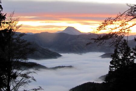 Eisenstein - Blick auf Ötscher Herbst