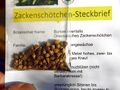 Zackenschötchen Samenkarte für Kursteilnehmer