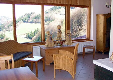 Blick aus Veranda des Jagdhauses