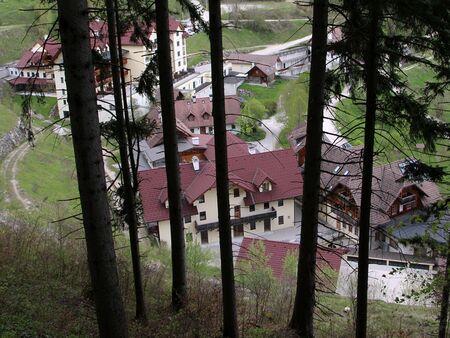 Blick aufs Dorf vom Rundweg