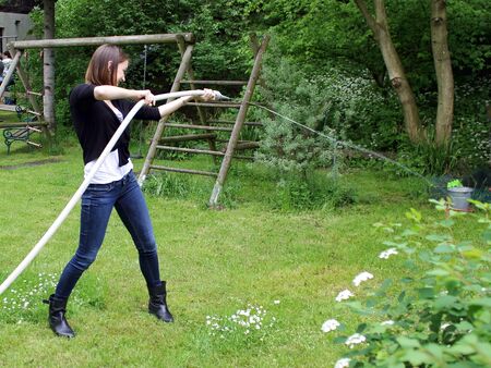 Almolympiade: Feuerwehr-Spritze