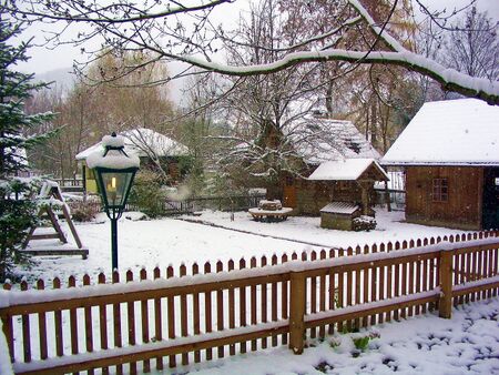 Steinschalerhof - Gartenhäuser im Winter