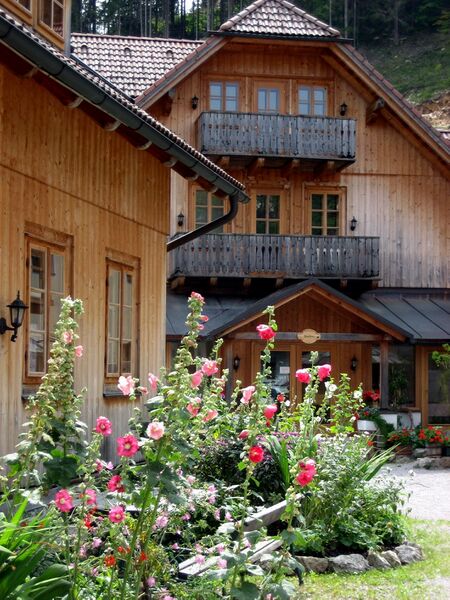 Der Dorfplatz im Sommer