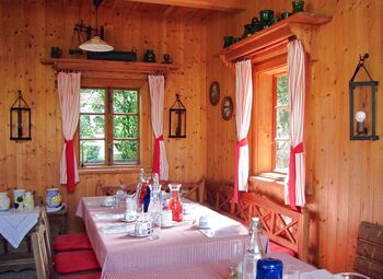 Seminaraum im Sommer: Pfluaghittn
