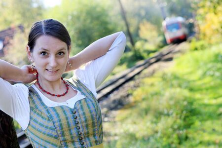 Marion Mentil mit Dirndlschmuck