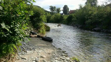 Pielach Schlauch fahren auf der Pielach