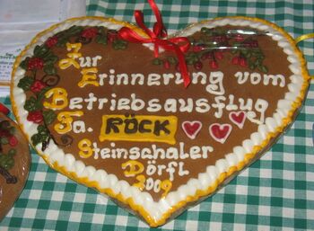 Erinnerungsherz aus Lebkuchen