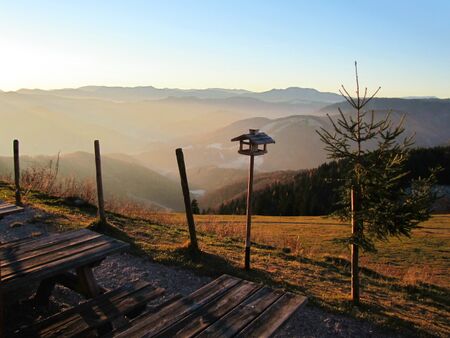Schneefreie Morgenstimmung auf dem Eisentein