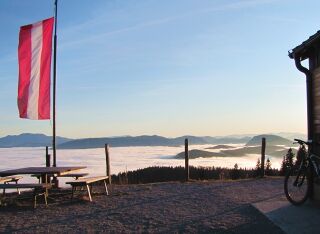 Blick von Eisenstein auf Nebelmeer