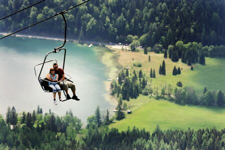 Erlaufsee vom Lift auf Gemeindealpe