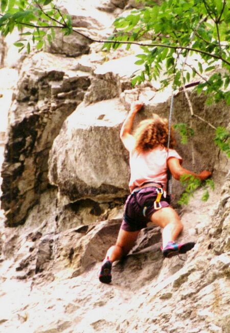 Klettern in der Falkensteinmauer