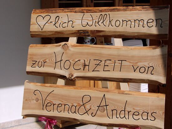 Hochzeit - Begrüßungsschild