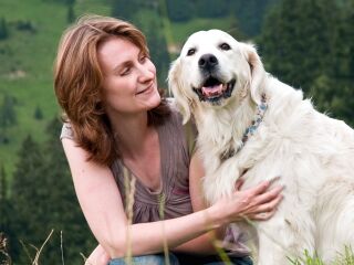 Frau Fischer mit Roxy