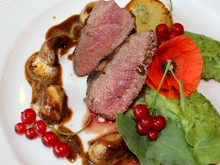 regionaler Genuss: Hirschsteak